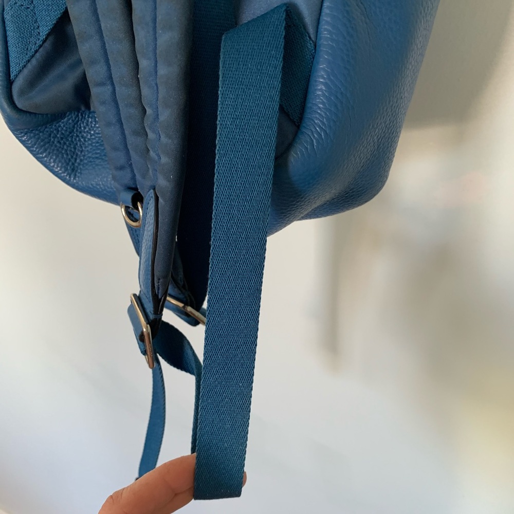Authentic Coach Blue Pebbled Leather Mini Charlie Backpack - Picture 11 of 12